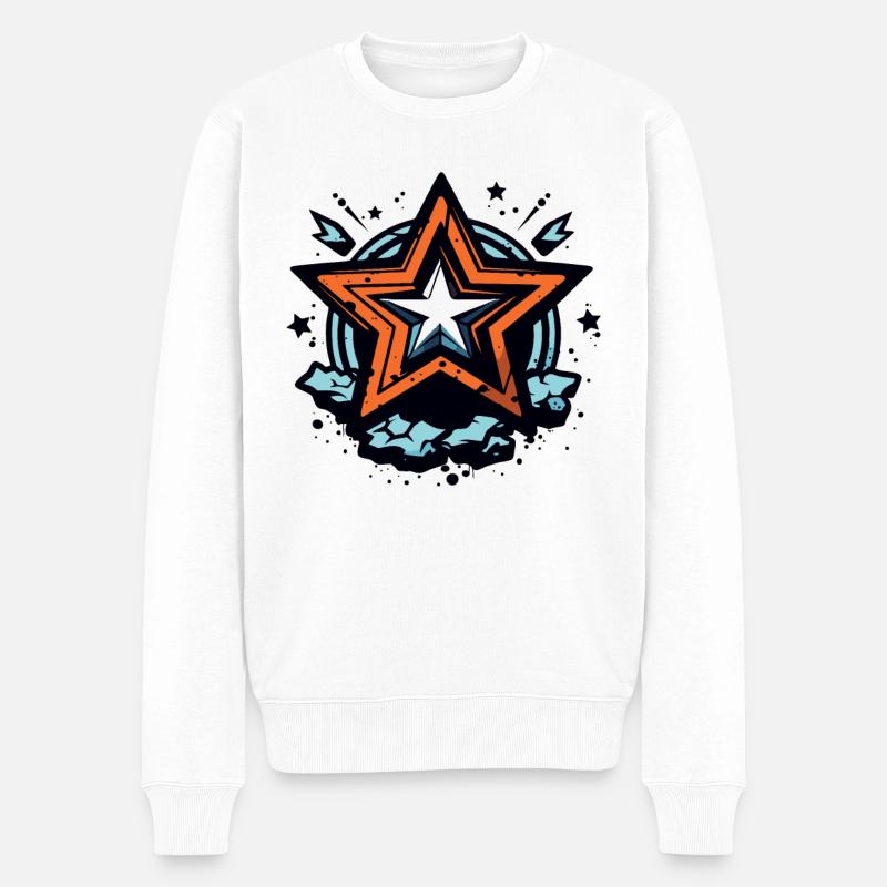 Le héros vedette du peuple - Pull Premium bio Homme - blanc