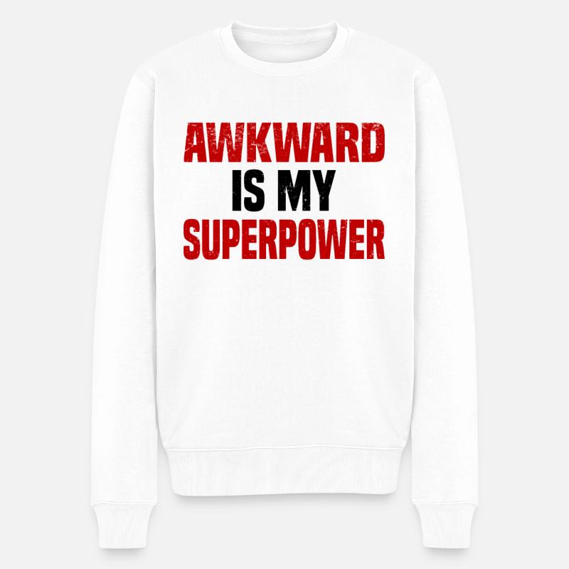 Misanthrope Antisocial Introverti - Pull Premium bio Homme - blanc