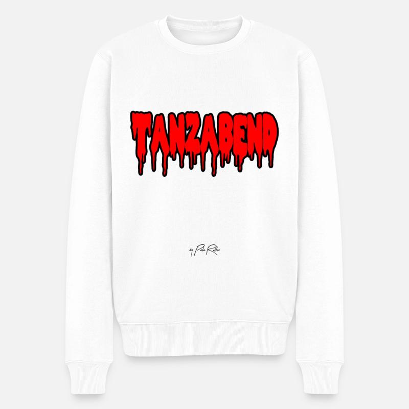 Tanzabend - Männer Premium Bio Pullover - Weiß