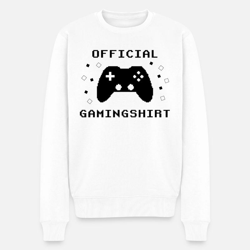 Gamer’s Paradise : Jeu sans limites - Pull Premium bio Homme - blanc