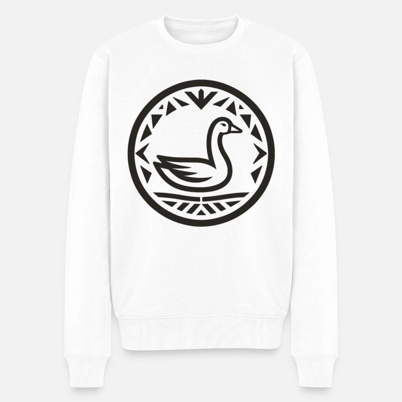 Zodiaque amérindien d’oie - Pull Premium bio Homme - blanc