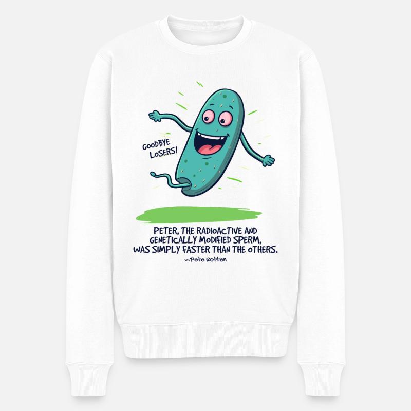 Peter, der radioaktive modifizierte Samen - Männer Premium Bio Pullover - Weiß
