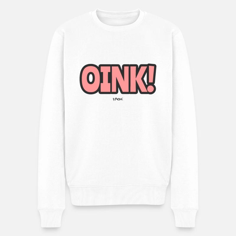 Grogner comme un cochon - Pull Premium bio Homme - blanc