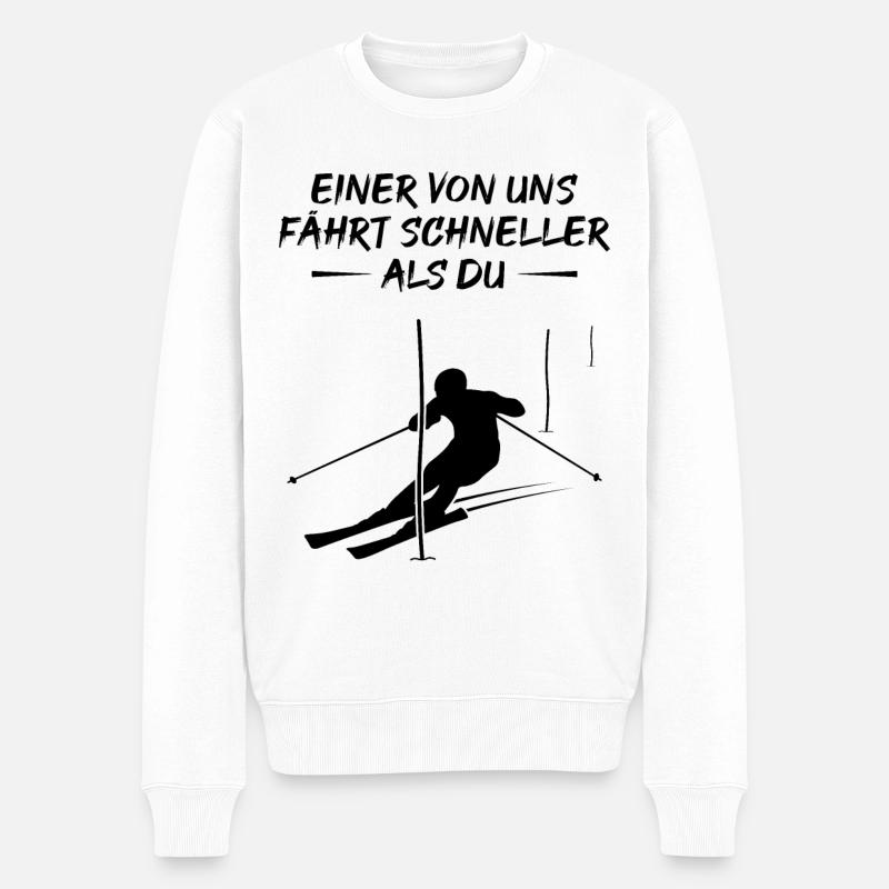 Cadeau de champion de slalom rapide - Pull Premium bio Homme - blanc