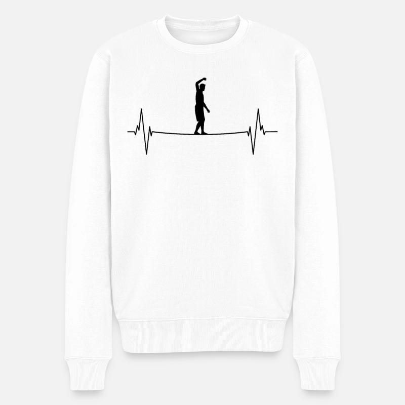 Art de l’équilibre pulsé - Pull Premium bio Homme - blanc