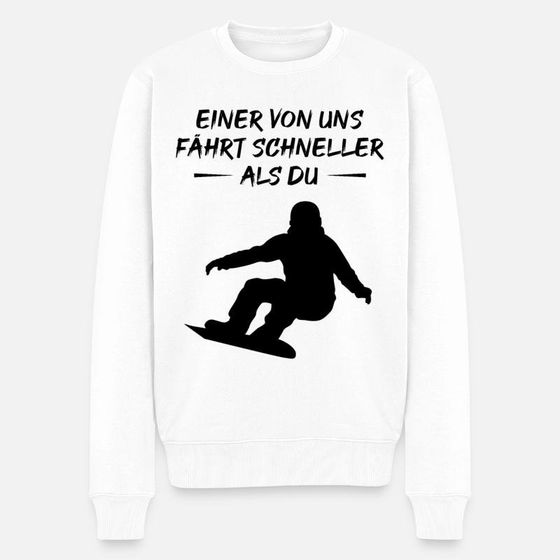 Fast Boarder - Cadeau - Pull Premium bio Homme - blanc