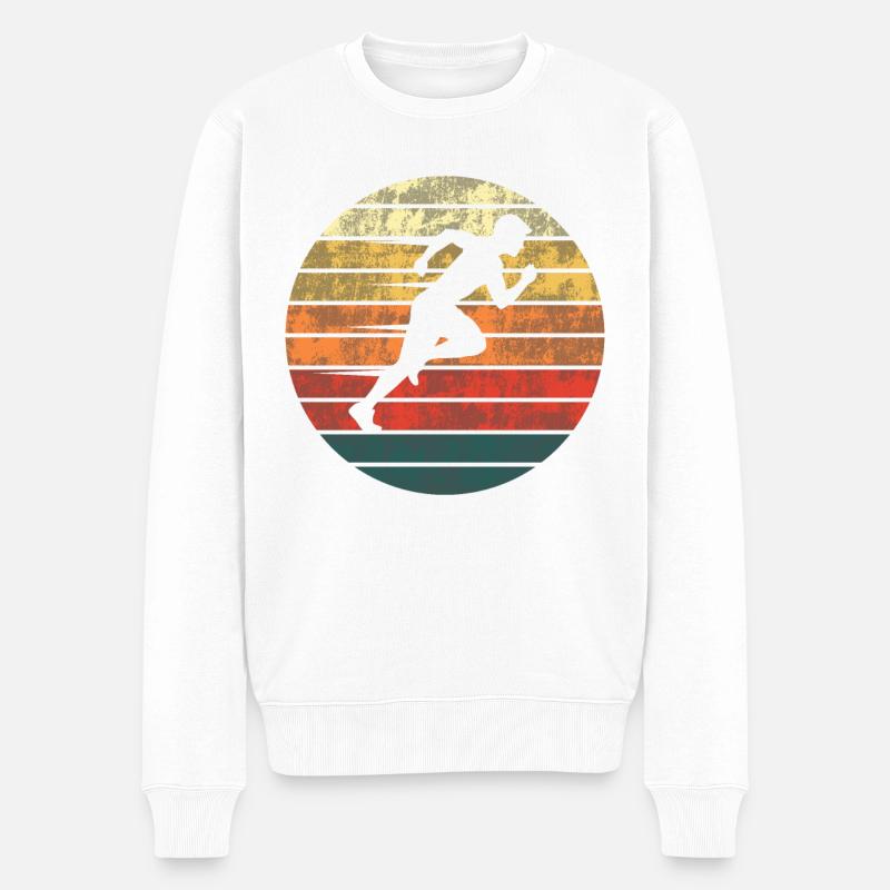 Sprinter Run Passion - Pull Premium bio Homme - blanc