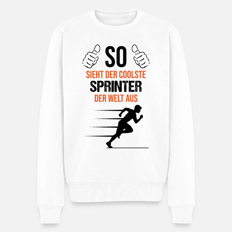 Sprinter Elite Sport d’Endurance - Pull Premium bio Homme - blanc