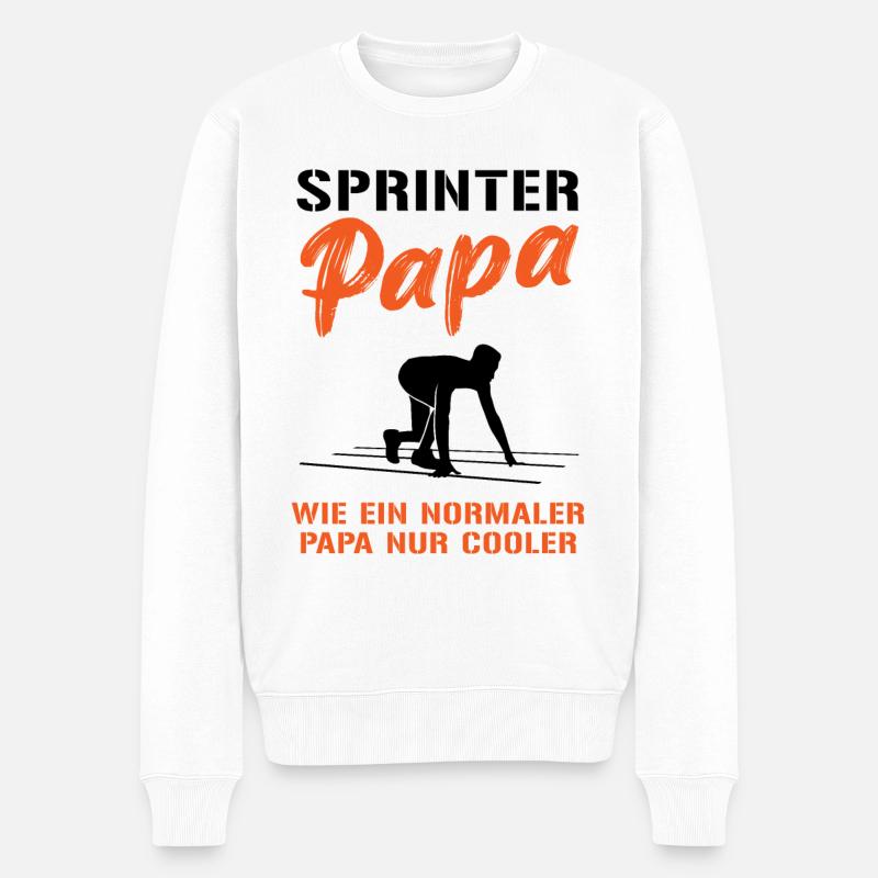 Cool Sprinter Papa Champion - Pull Premium bio Homme - blanc