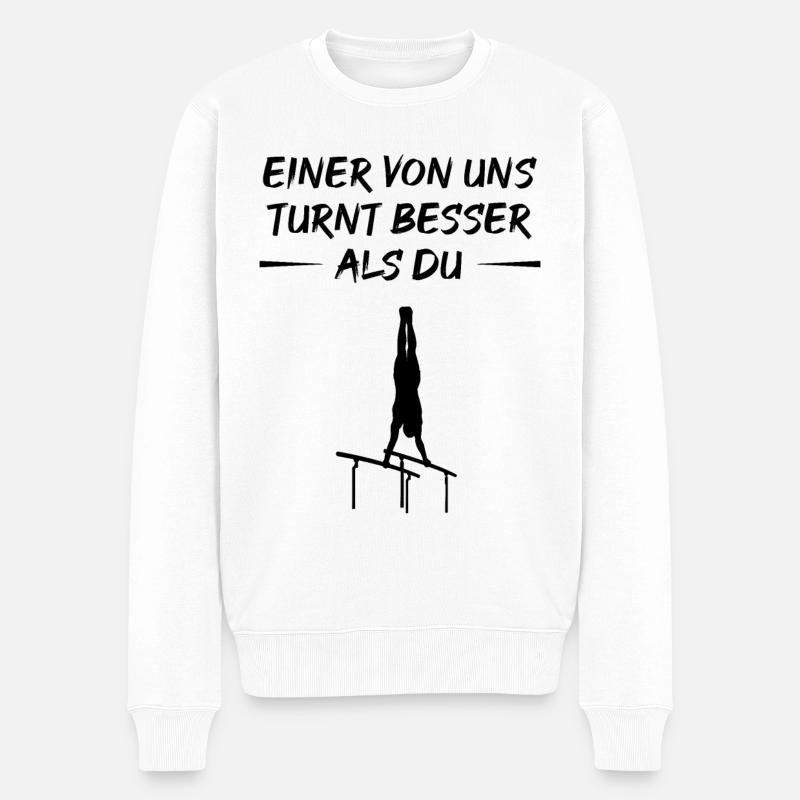 Turner-Dominanz - Geschenk - Männer Premium Bio Pullover - Weiß
