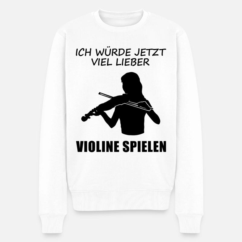 Nostalgie violons Playtime cadeau - Pull Premium bio Homme - blanc