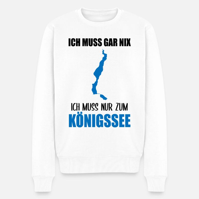 Königssee-Pflicht - Sonst nichts! - Männer Premium Bio Pullover - Weiß