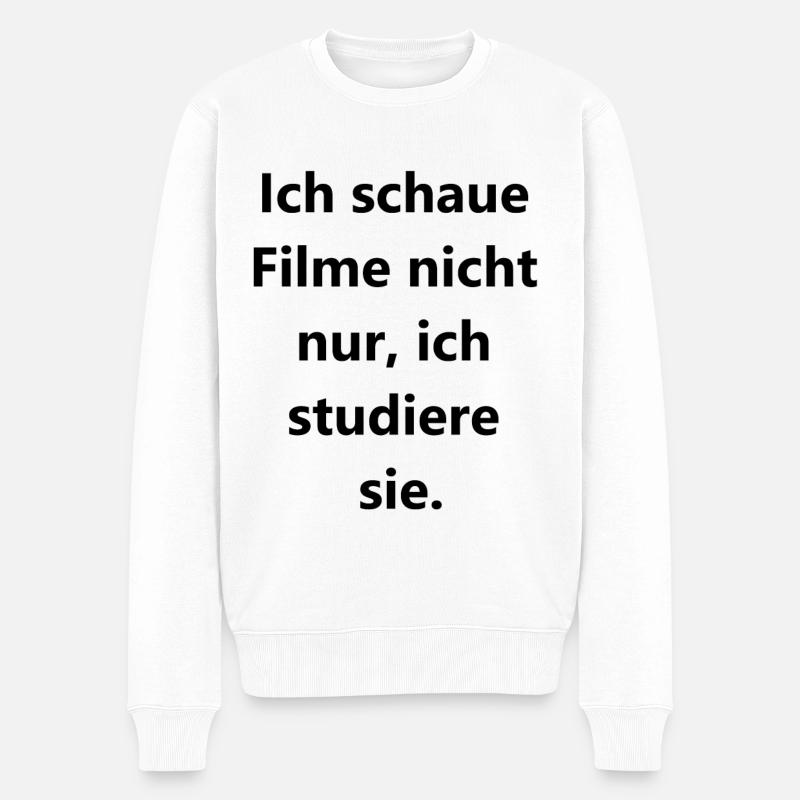 Cinema Studies - Männer Premium Bio Pullover - Weiß