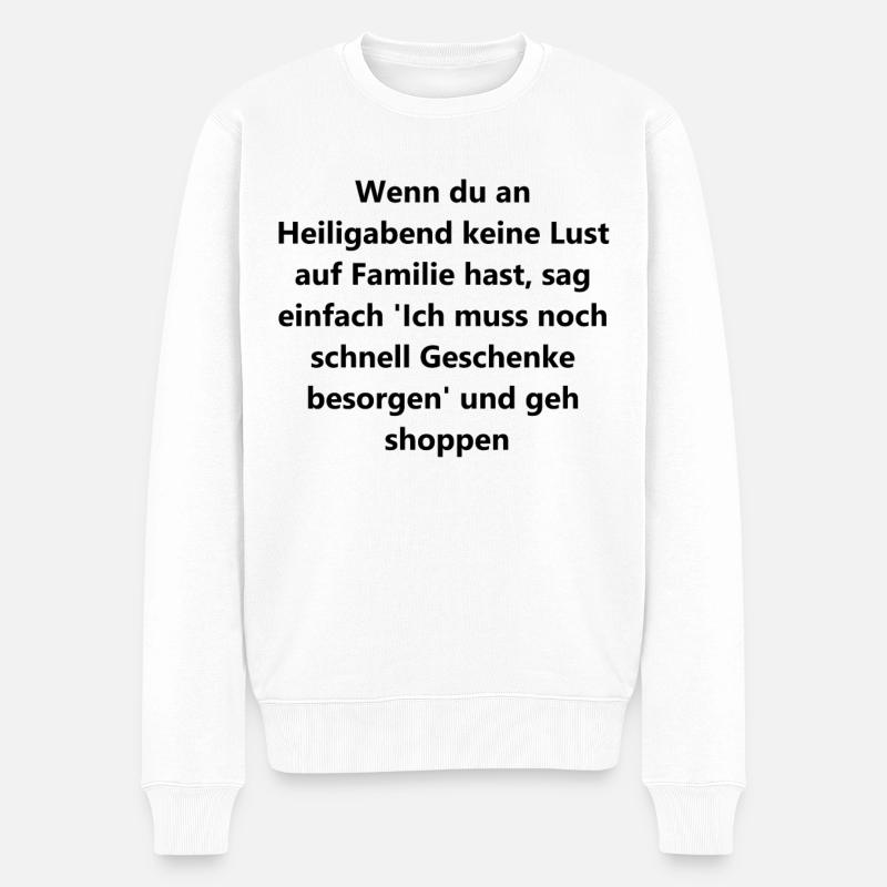 Last-Minute-Geschenkjagd - Männer Premium Bio Pullover - Weiß