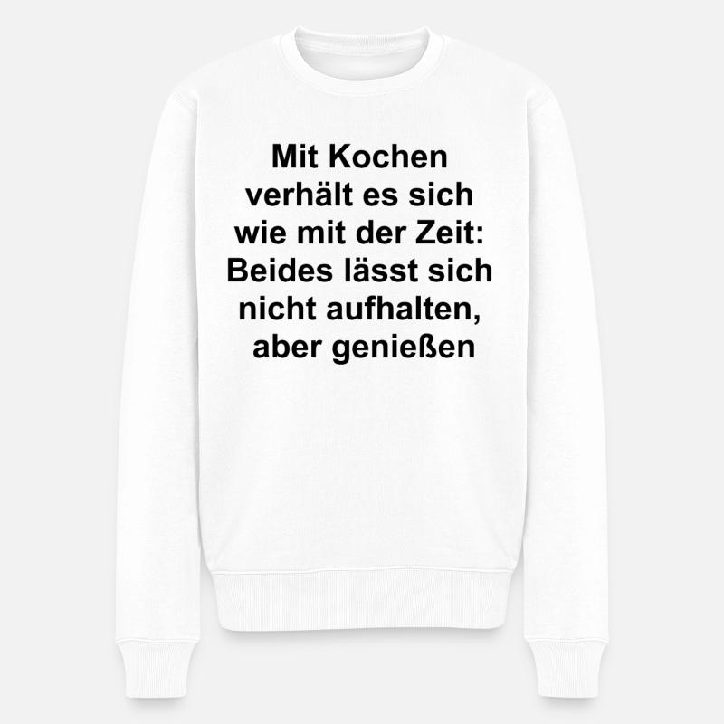 Don de temps - Pull Premium bio Homme - blanc