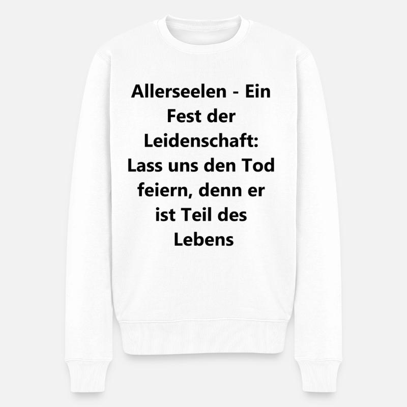 Idée de cadeau commémoratif - Pull Premium bio Homme - blanc