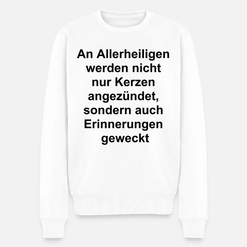 Design-Geschenk - Männer Premium Bio Pullover - Weiß