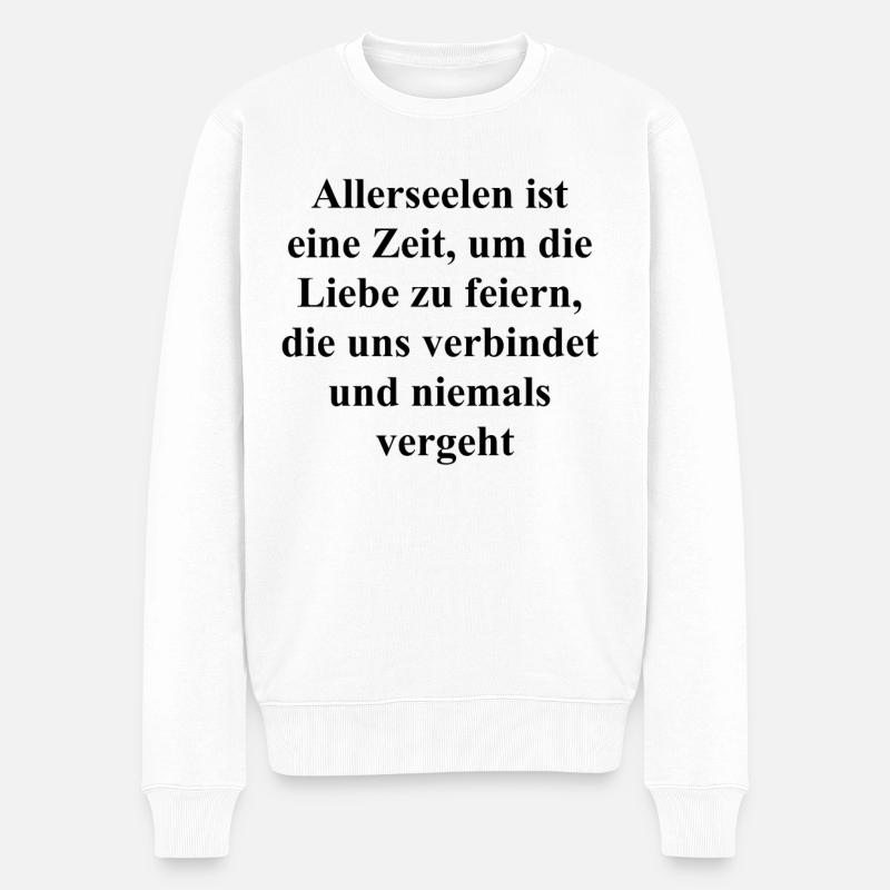 Ewige Liebe Geschenk - Männer Premium Bio Pullover - Weiß