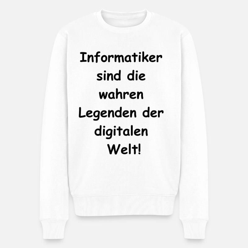 Cadeau d’informaticien - Pull Premium bio Homme - blanc