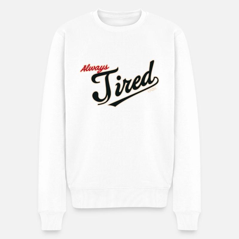 Immer Müde - Männer Premium Bio Pullover - Weiß