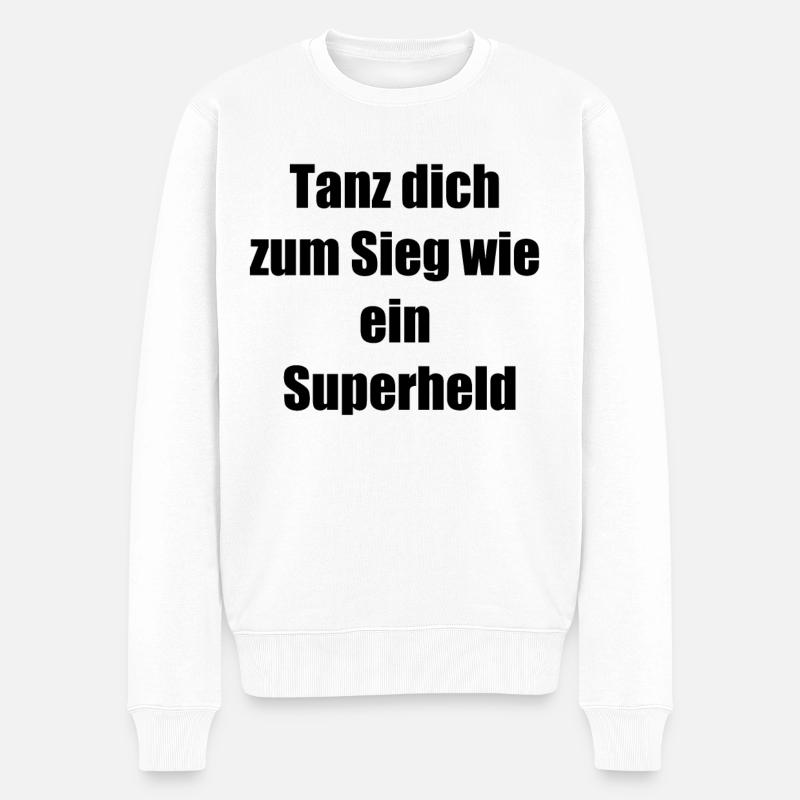 Superhero Dance Geschenk - Männer Premium Bio Pullover - Weiß