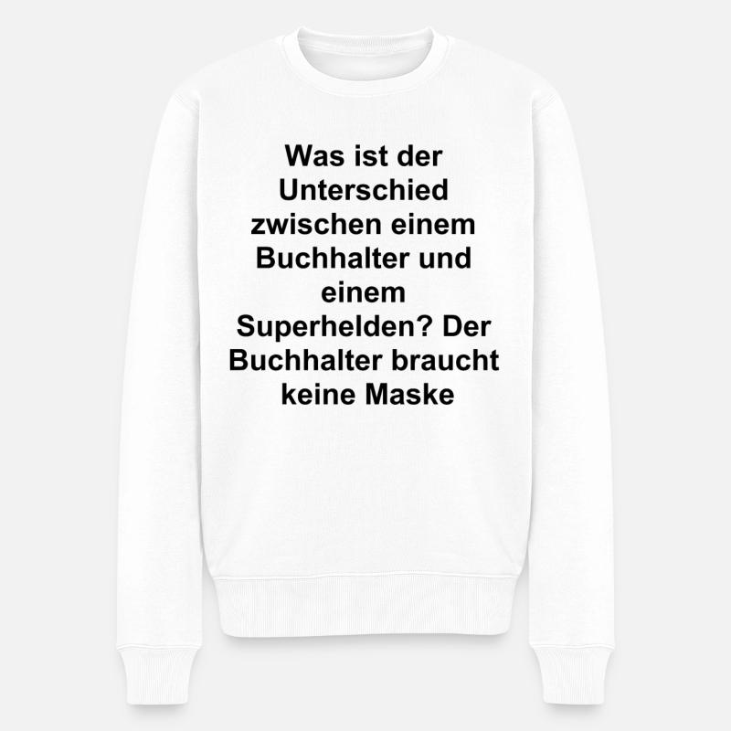 Cadeau de héros comptable - Pull Premium bio Homme - blanc