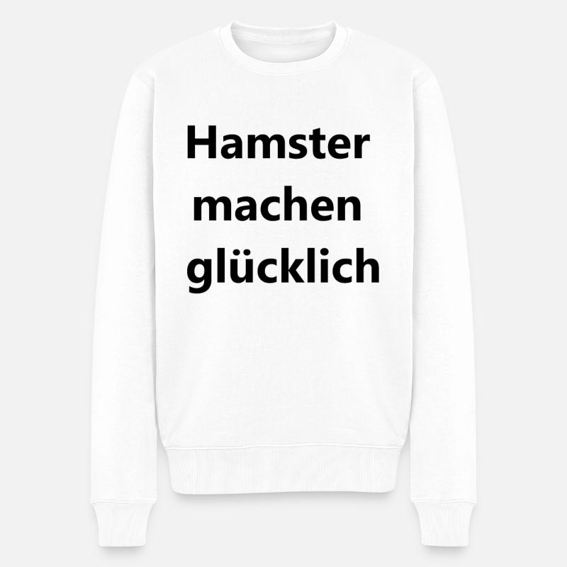 Cadeau de hamster amusant - Pull Premium bio Homme - blanc