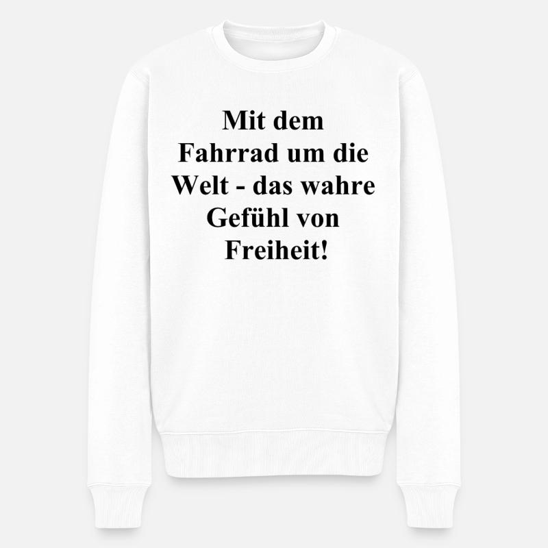 Radler Geschenk - Männer Premium Bio Pullover - Weiß
