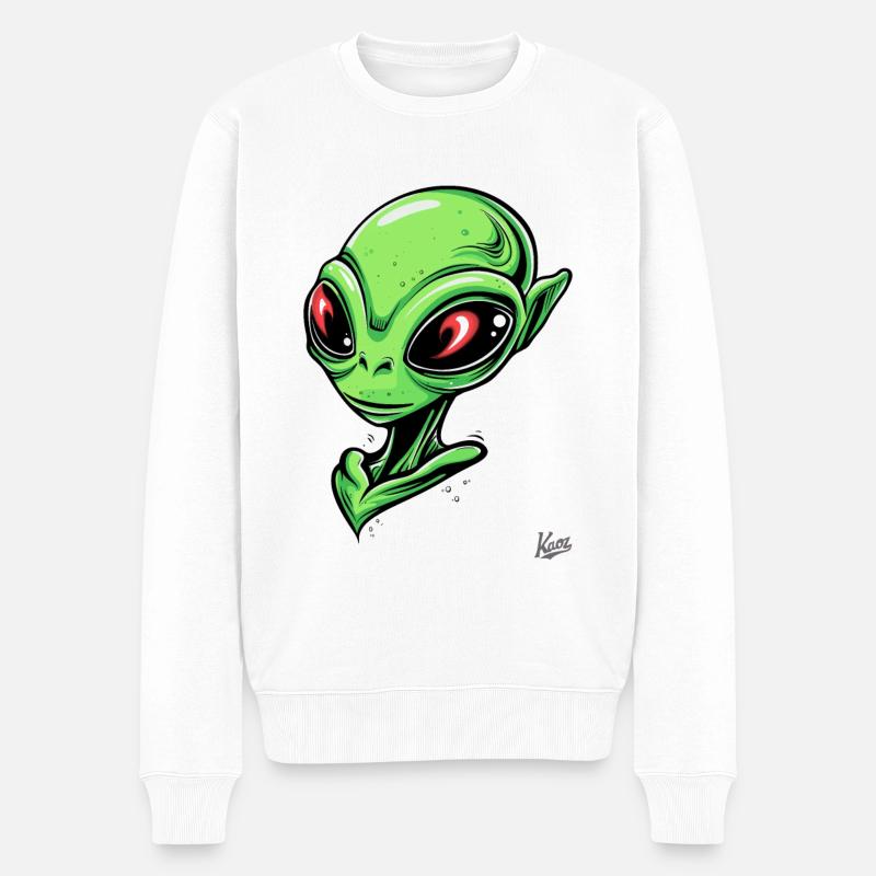 Super Chic Alien - Pull Premium bio Homme - blanc