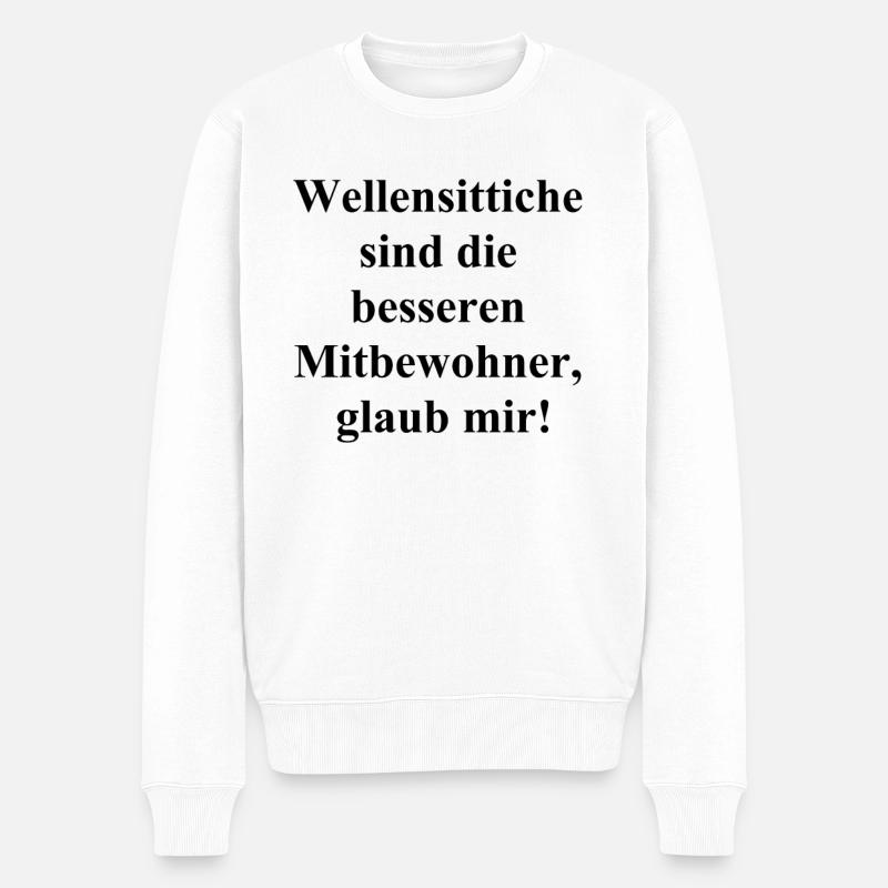 Perfektes Geschenk für WG-Partner - Männer Premium Bio Pullover - Weiß