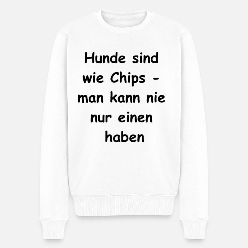 Fellnasen-Geschenk - Männer Premium Bio Pullover - Weiß