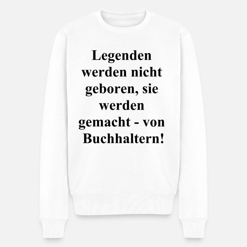 Buchhaltungs-Guru Geschenk - Männer Premium Bio Pullover - Weiß
