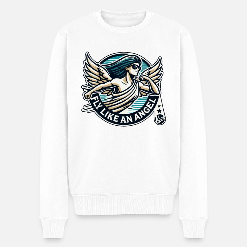 Voler comme un ange - Pull Premium bio Homme - blanc