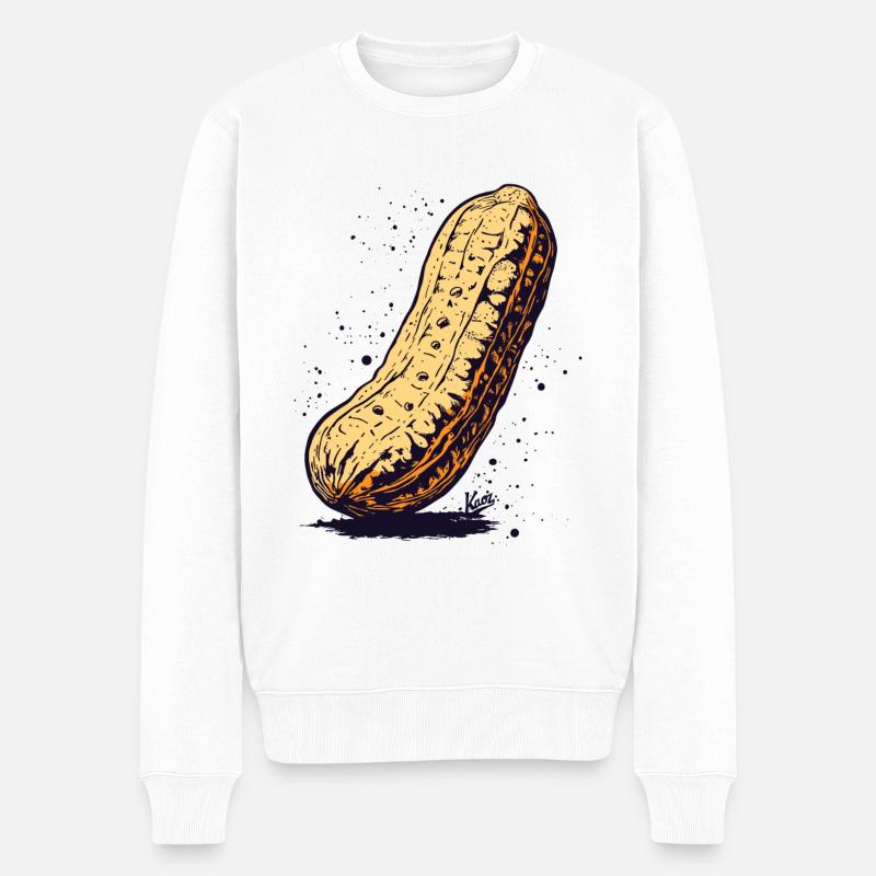 Grosse cacahuète - Pull Premium bio Homme - blanc