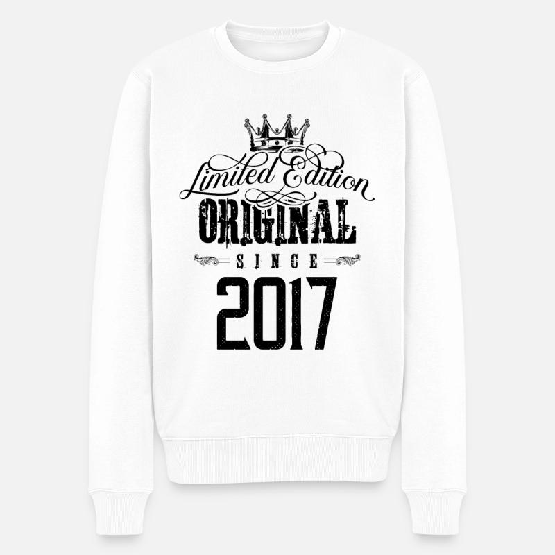 2017 limited edition - Männer Premium Bio Pullover - Weiß
