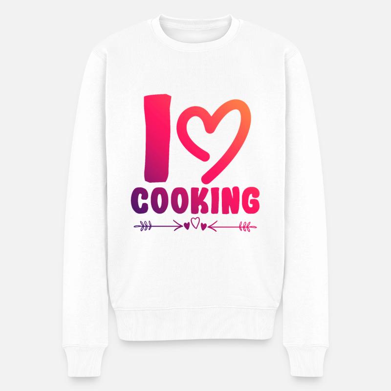 J’adore cuisiner - Pull Premium bio Homme - blanc