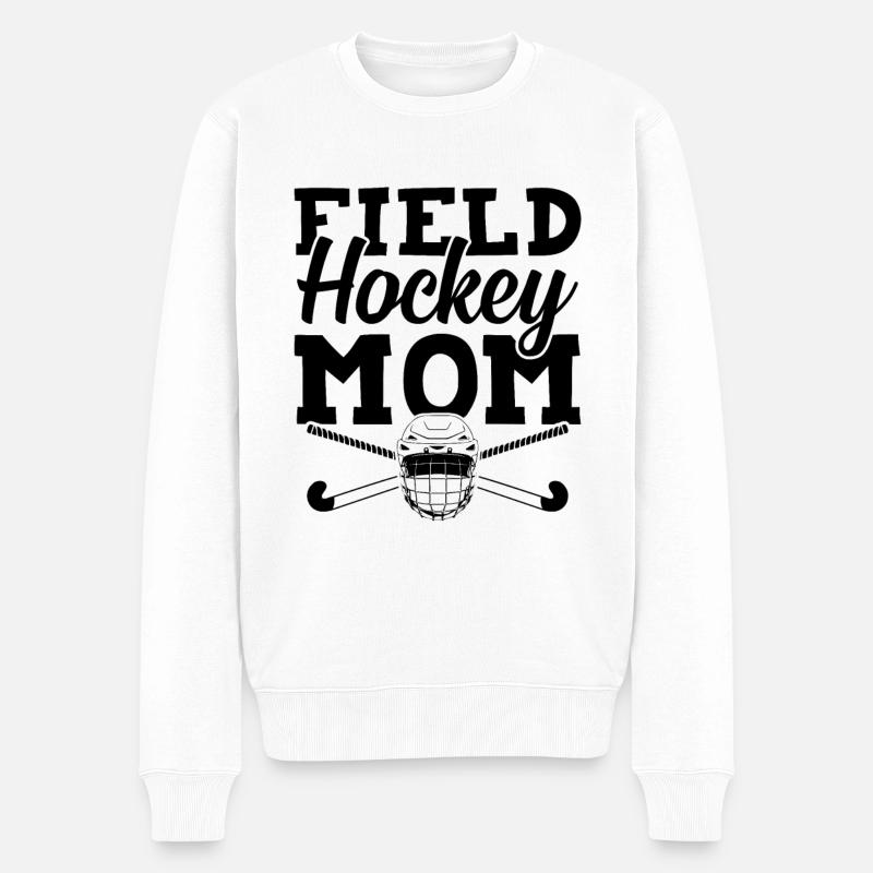 feldhockey mama - Männer Premium Bio Pullover - Weiß