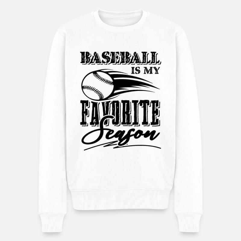 Saison de baseball - Pull Premium bio Homme - blanc