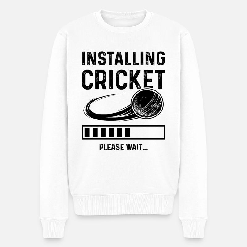 Installer le cricket - Pull Premium bio Homme - blanc