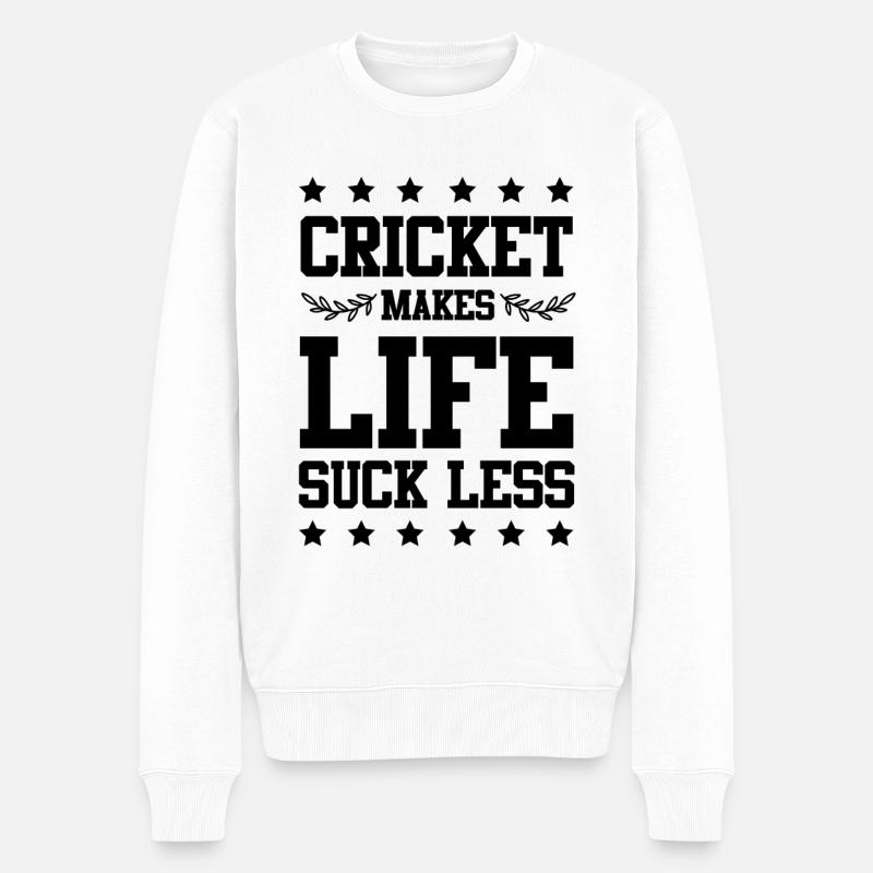 Vie de cricket - Pull Premium bio Homme - blanc