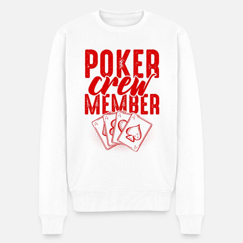 Membre de l’équipe de poker - Pull Premium bio Homme - blanc