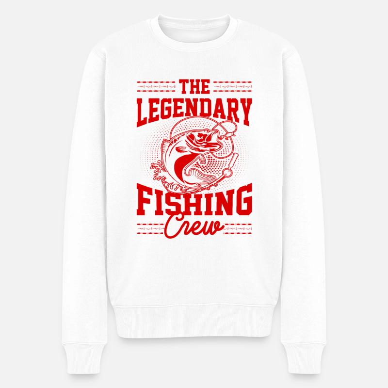 Équipe de pêche légendaire - Pull Premium bio Homme - blanc