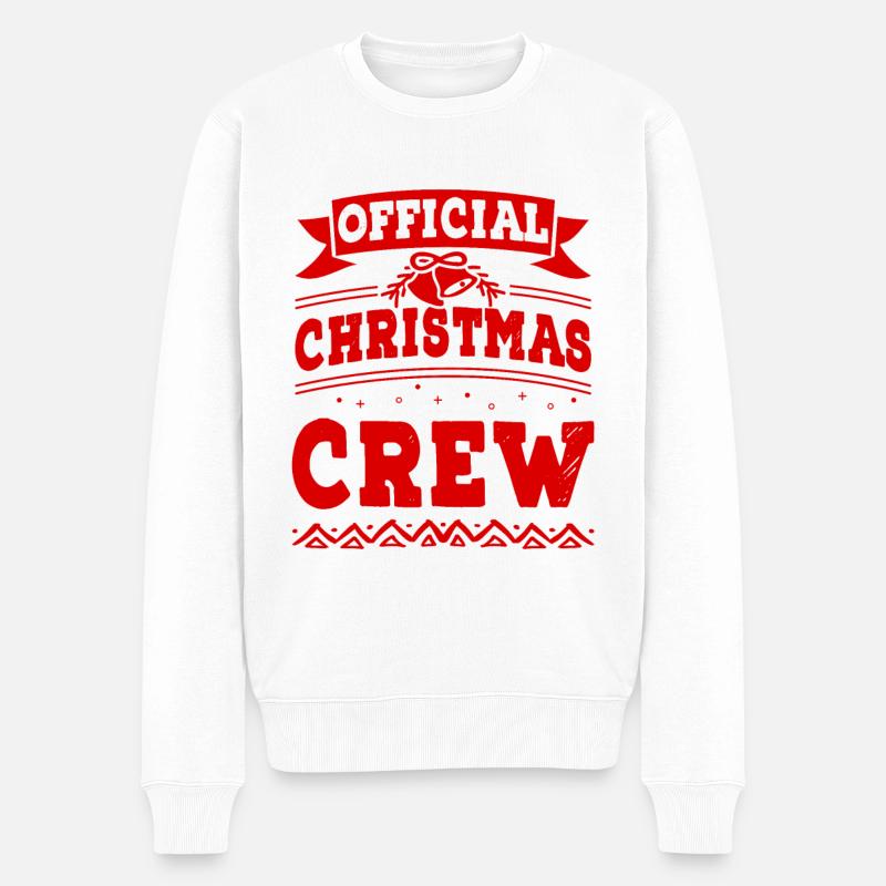 Christmas Crew - Männer Premium Bio Pullover - Weiß