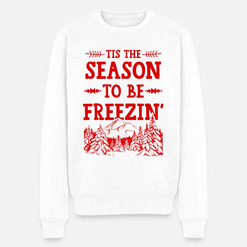 Saison d’hiver - Pull Premium bio Homme - blanc