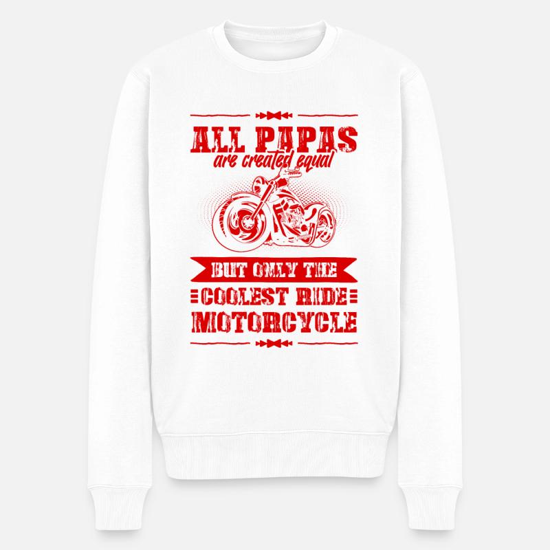 Bowling Split - Pull Premium bio Homme - blanc