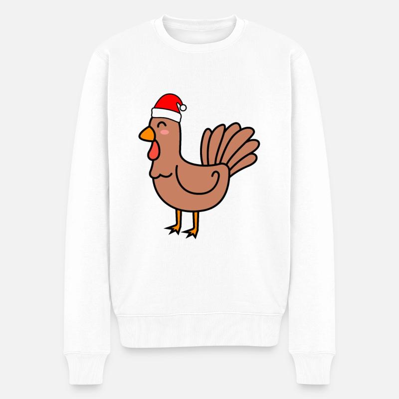 Truthan Comic Noël Noël - Pull Premium bio Homme - blanc