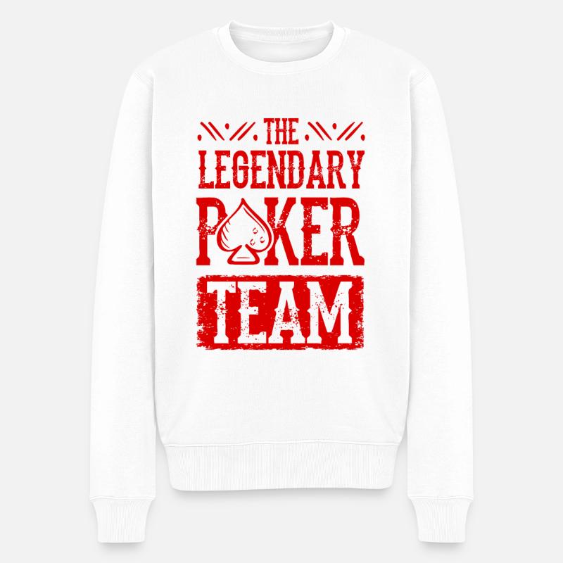 Équipe de poker - Pull Premium bio Homme - blanc
