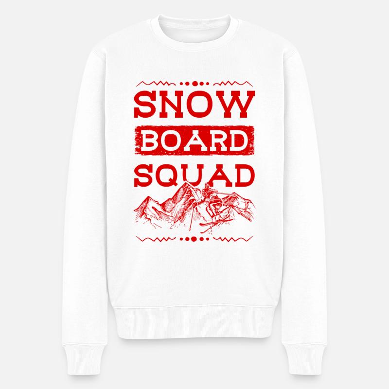 Équipe de snowboard - Pull Premium bio Homme - blanc