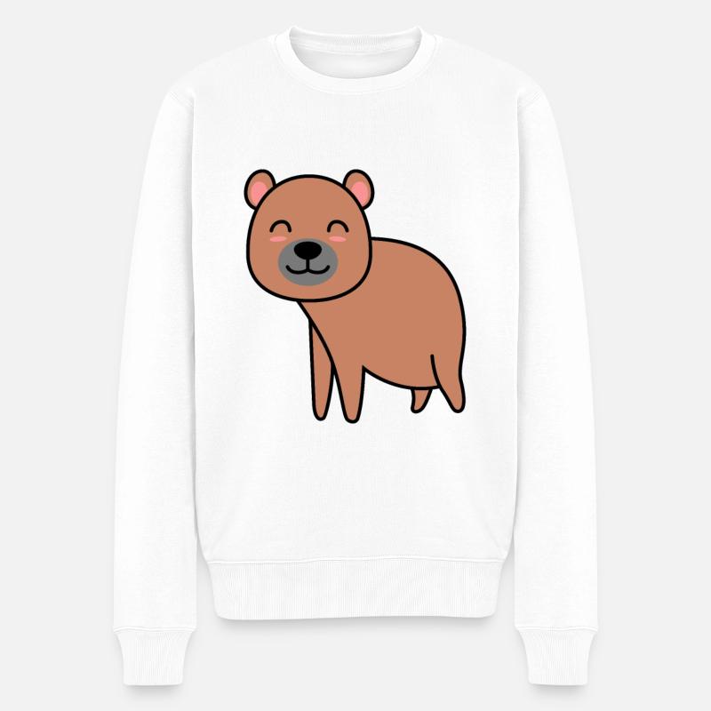 Bande dessinée Ours - Pull Premium bio Homme - blanc