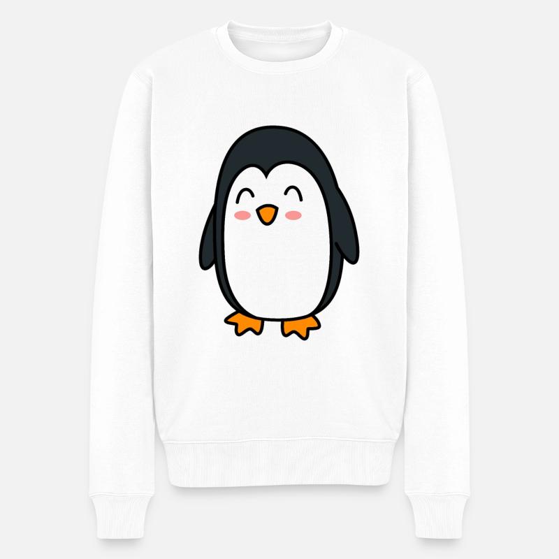 Pingouin Comic Animal - Pull Premium bio Homme - blanc